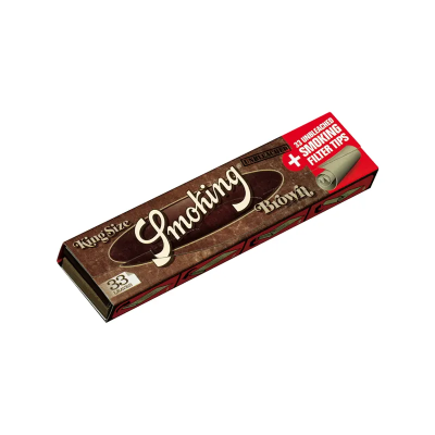 Papel Smoking Brown King Size + Tips - Comprar online