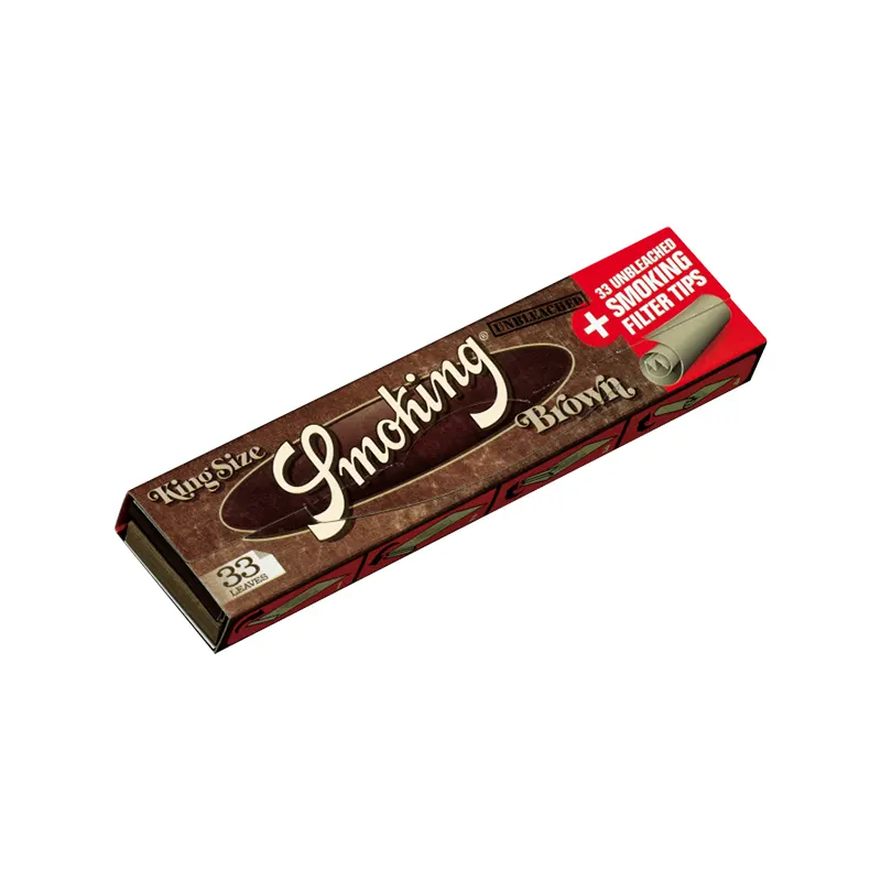 Papel Smoking Brown King Size + Tips - Comprar online