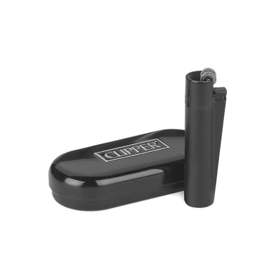Mechero Clipper Metal Black