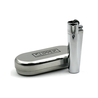 Mechero Clipper Metal Silver