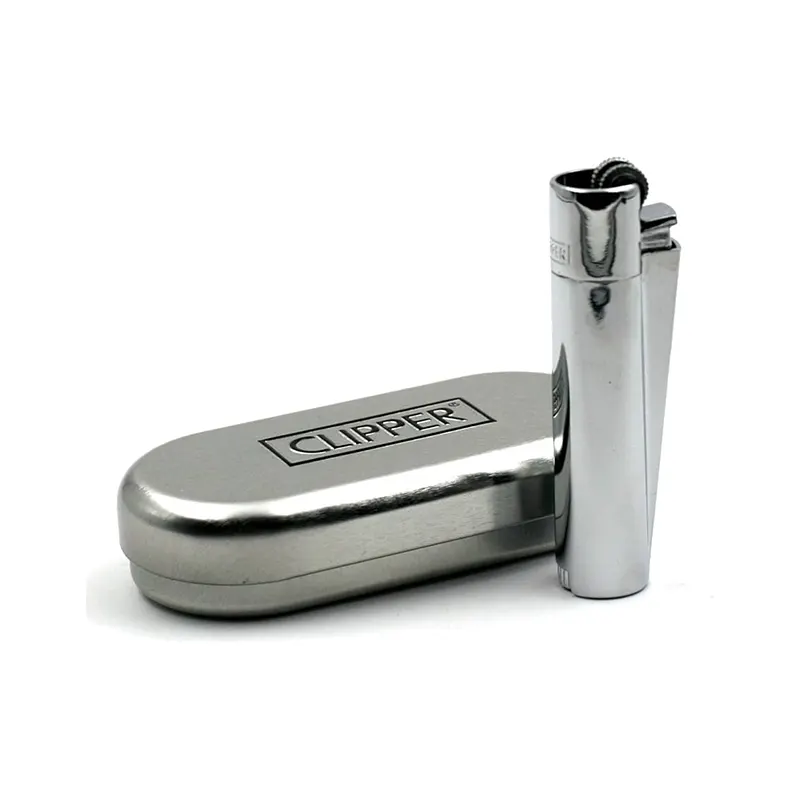 Mechero Clipper Metal Silver