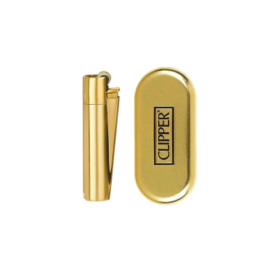 Mechero Clipper Metal Gold
