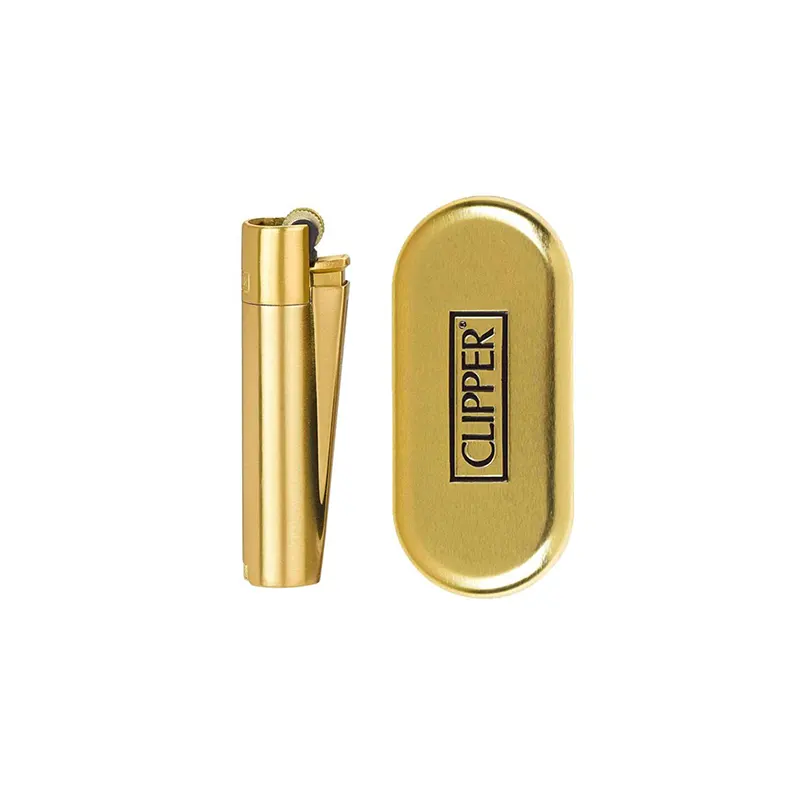 Mechero Clipper Metal Gold