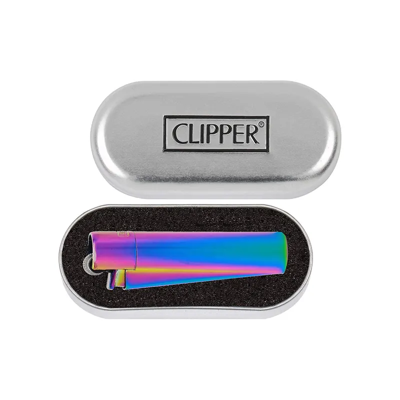 Mechero Clipper Metal Rainbow